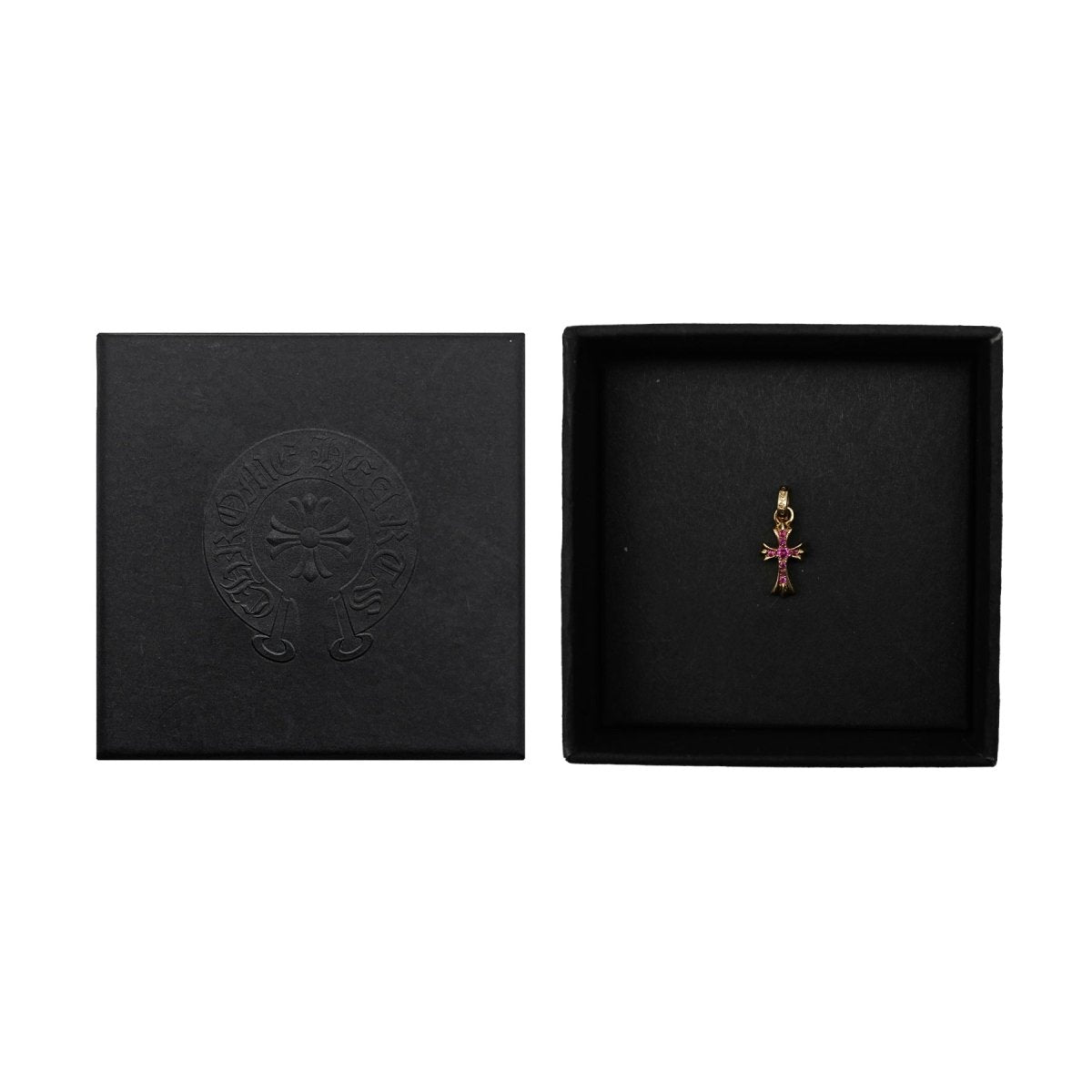 ki　CHROME HEARTS 22K CRS BBYFAT P SAP Chrome Hearts CRS BBYFAT P SAP Baby Fat Pave Sapphire Charm