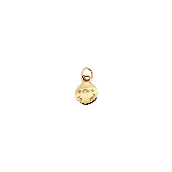 Chrome Hearts 22K Gold Reverse Military Medal Mini Charm Pendant - SHENGLI ROAD MARKET