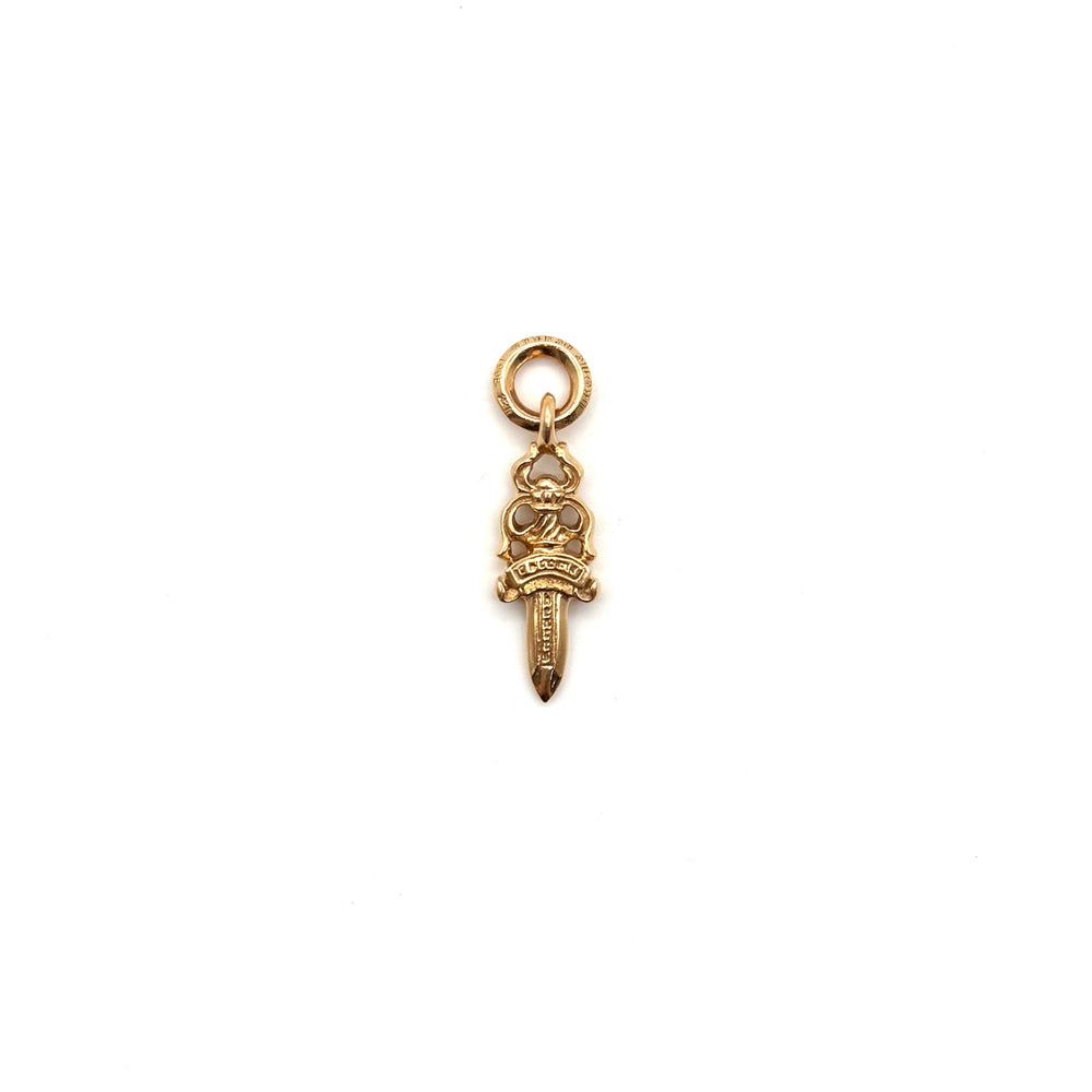 Chrome Hearts 22K Gold Ruby Dagger Charm Pendant - SHENGLI ROAD MARKET