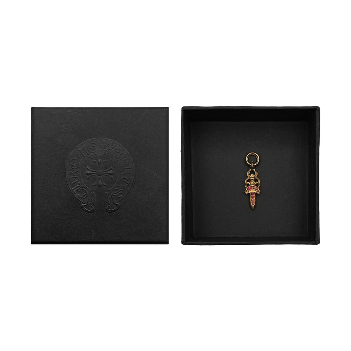 Chrome Hearts 22K Gold Ruby Dagger Charm Pendant - SHENGLI ROAD MARKET