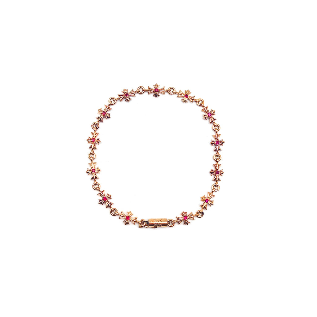 Chrome Hearts 22K Gold Ruby Tiny E Bracelet - SRM – SHENGLI ROAD