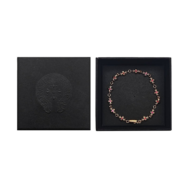 Chrome Hearts 22K Gold Ruby Tiny E Bracelet - SHENGLI ROAD MARKET