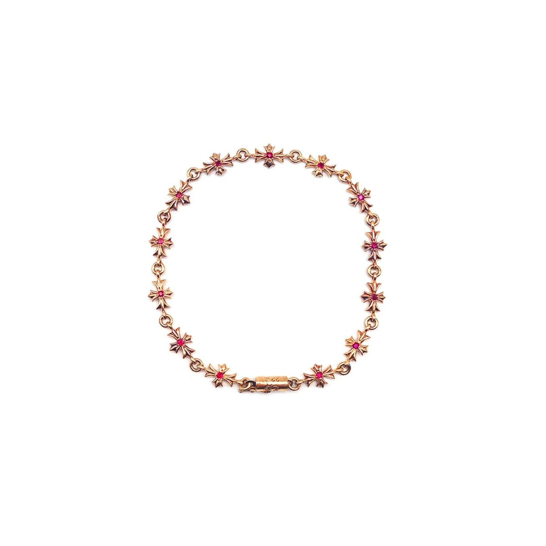 Chrome Hearts 22K Gold Ruby Tiny E Bracelet - SHENGLI ROAD MARKET