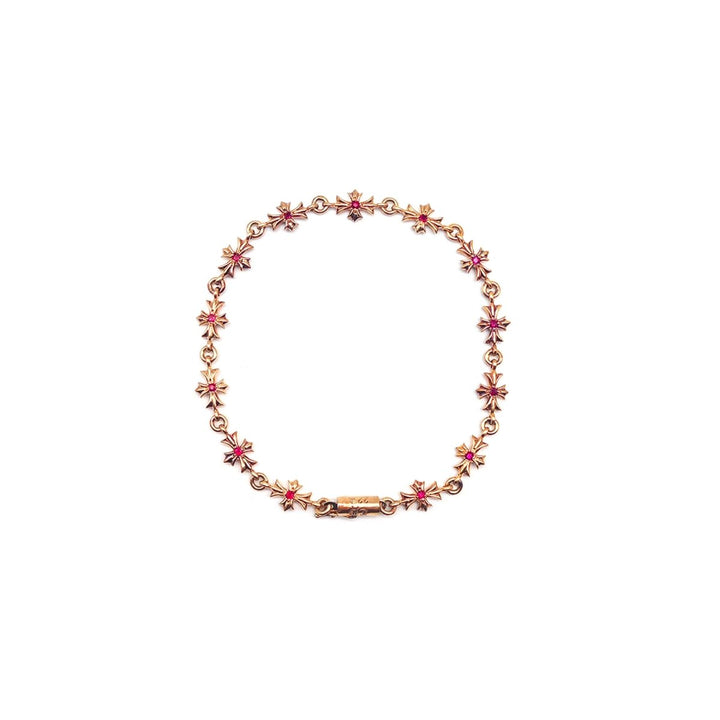 Chrome Hearts 22K Gold Ruby Tiny E Bracelet - SHENGLI ROAD MARKET