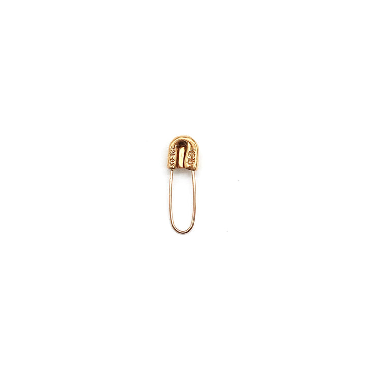 Chrome Hearts 22K Gold Safety Pin Earring - SHENGLI ROAD MARKET