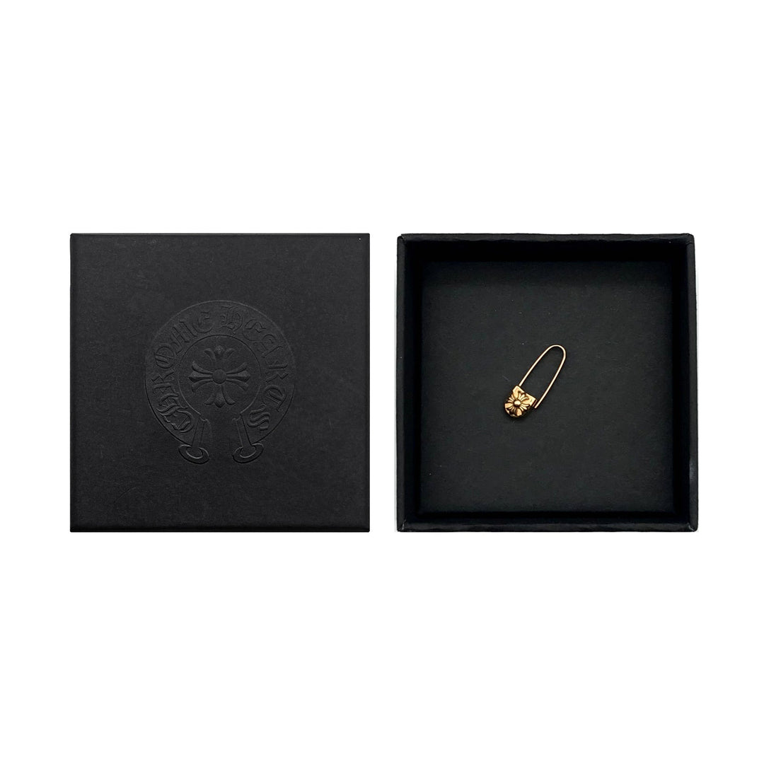 Chrome Hearts 22K Gold Safety Pin Earring - SHENGLI ROAD MARKET