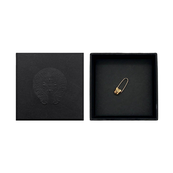 Chrome Hearts 22K Gold Safety Pin Earring - SHENGLI ROAD MARKET