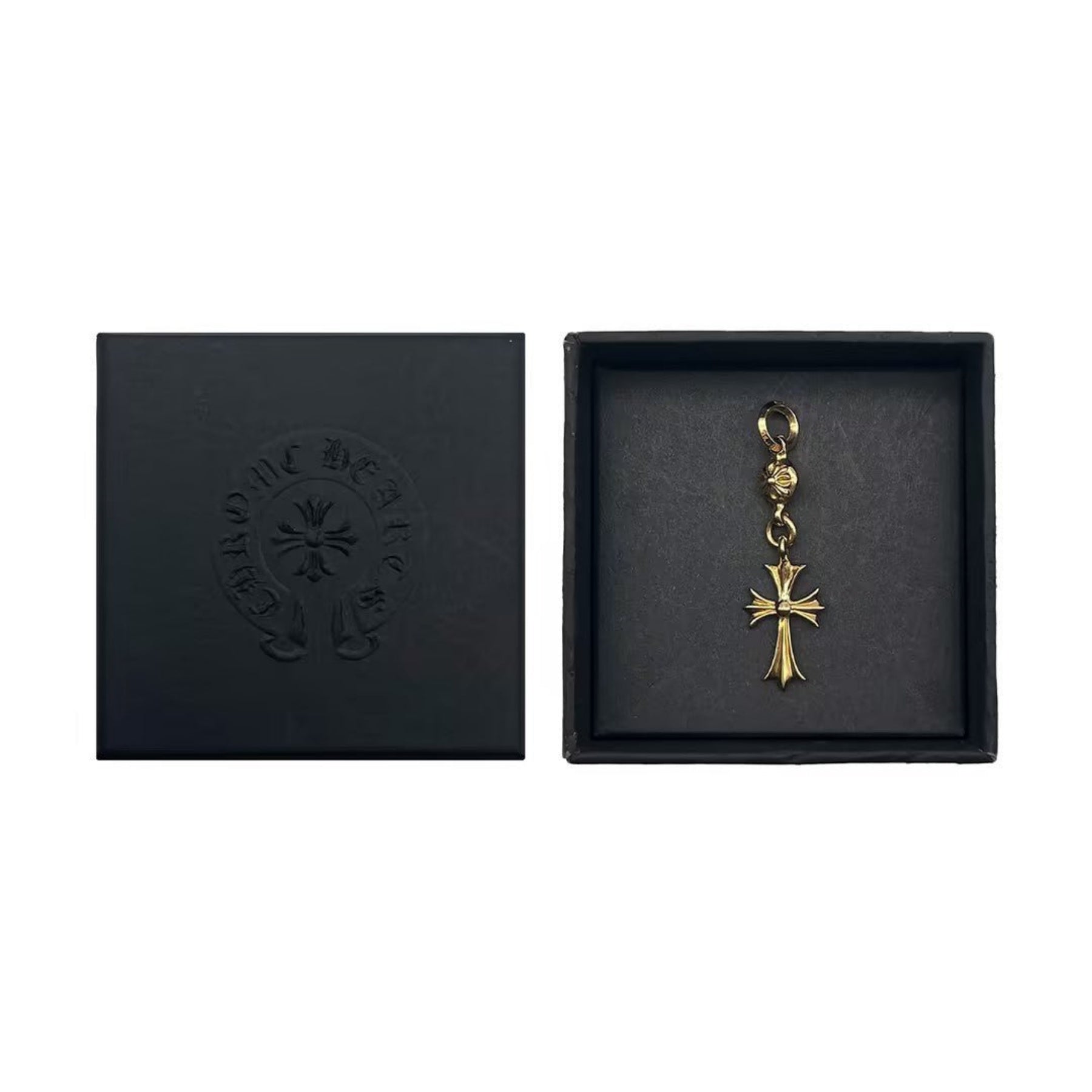 Chrome Hearts 22K Gold Single Ball Cross Pendant - SRM – SHENGLI