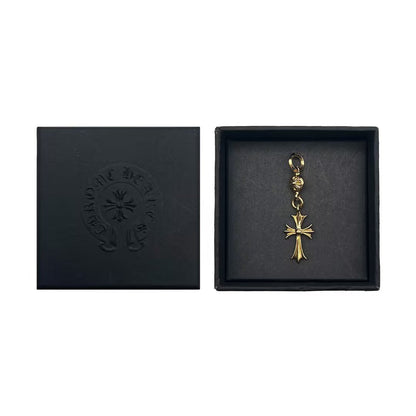 Chrome Hearts 22K Gold Single Ball Cross Pendant - SHENGLI ROAD MARKET