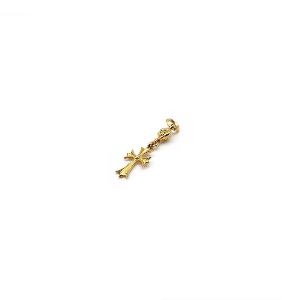 Chrome Hearts 22K Gold Single Ball Cross Pendant - SHENGLI ROAD MARKET
