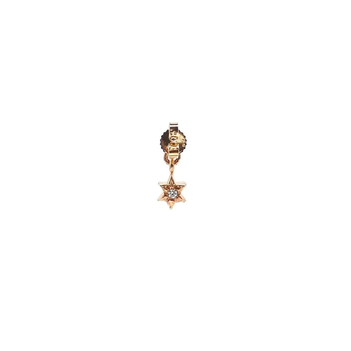 Chrome Hearts 22K Gold Single Diamond Star Earring - SHENGLI ROAD MARKET