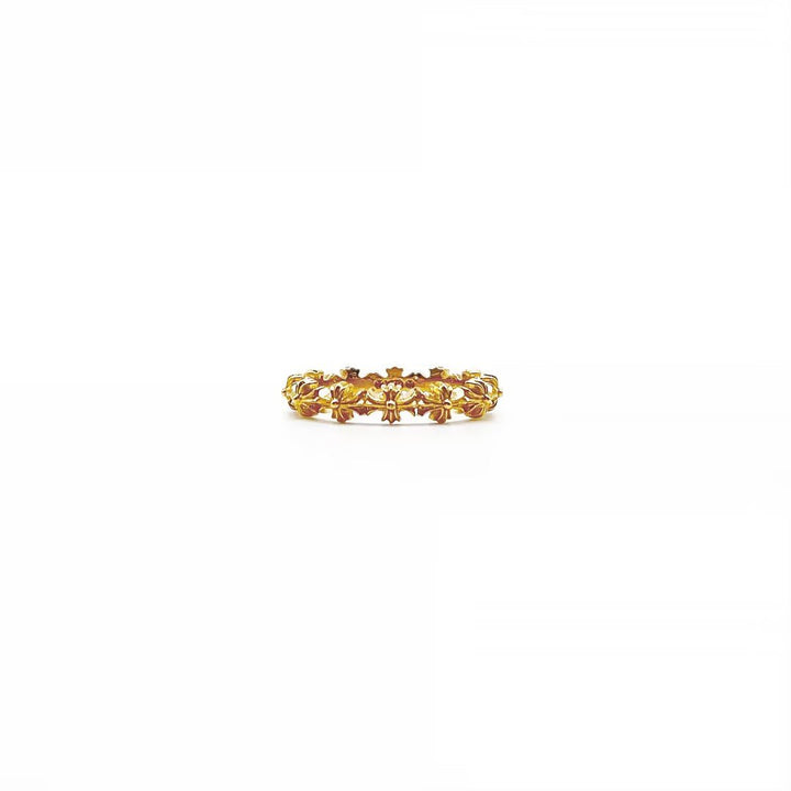 Chrome Hearts 22K Gold Tiny E Band Ring - SHENGLI ROAD MARKET