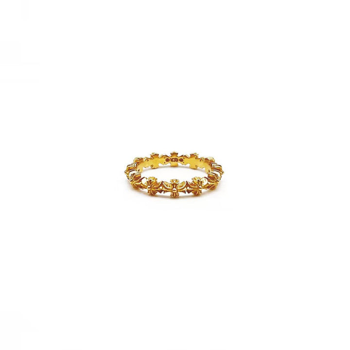 Chrome Hearts 22K Gold Tiny E Band Ring - SHENGLI ROAD MARKET