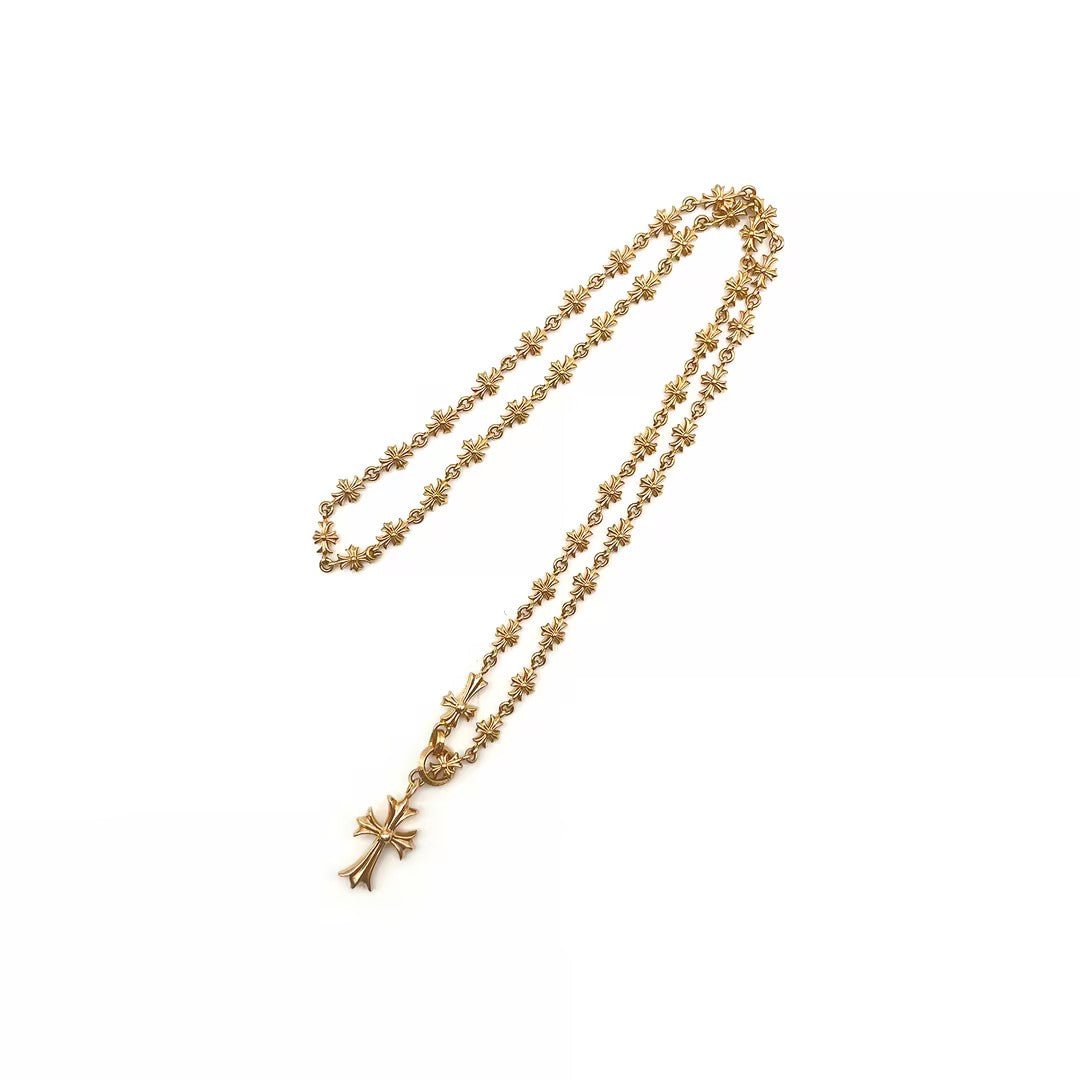 Chrome Hearts 22K Gold Tiny E Chokechain Necklace - SHENGLI ROAD MARKET