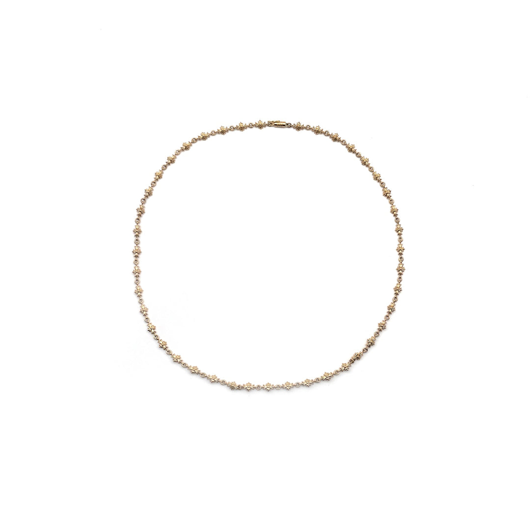 Chrome Hearts 22K Gold Tiny E Cross Necklace - SHENGLI ROAD MARKET