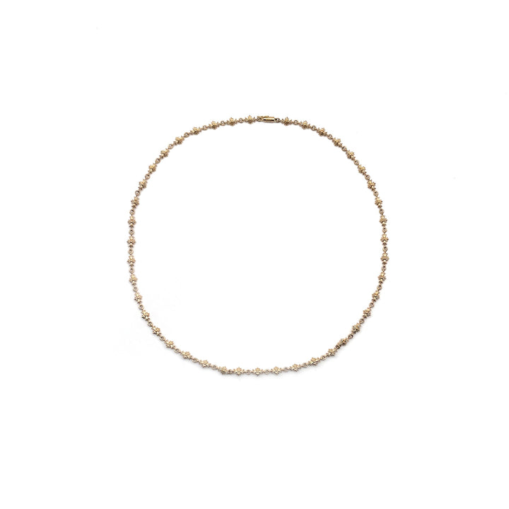 Chrome Hearts 22K Gold Tiny E Cross Necklace - SHENGLI ROAD MARKET