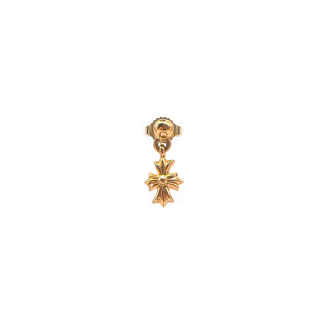 Chrome Hearts 22K Gold Tiny E Earring Drop - SHENGLI ROAD MARKET