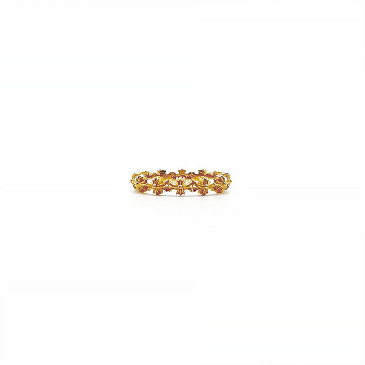 Chrome Hearts 22K Gold Tiny E Plus Band Ring - SHENGLI ROAD MARKET