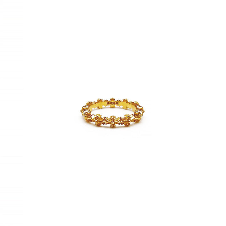 Chrome Hearts 22K Gold Tiny E Plus Band Ring - SHENGLI ROAD MARKET