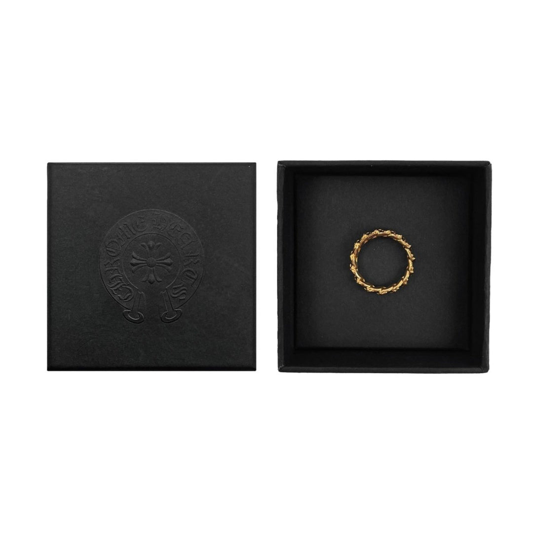 Chrome Hearts 22K Gold Tiny E Plus Brand Ring - SHENGLI ROAD MARKET