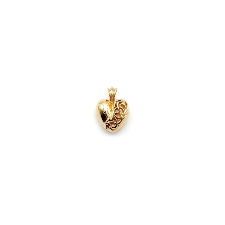 Chrome Hearts 22K Gold Vine Heart Charm Pendant - SHENGLI ROAD MARKET