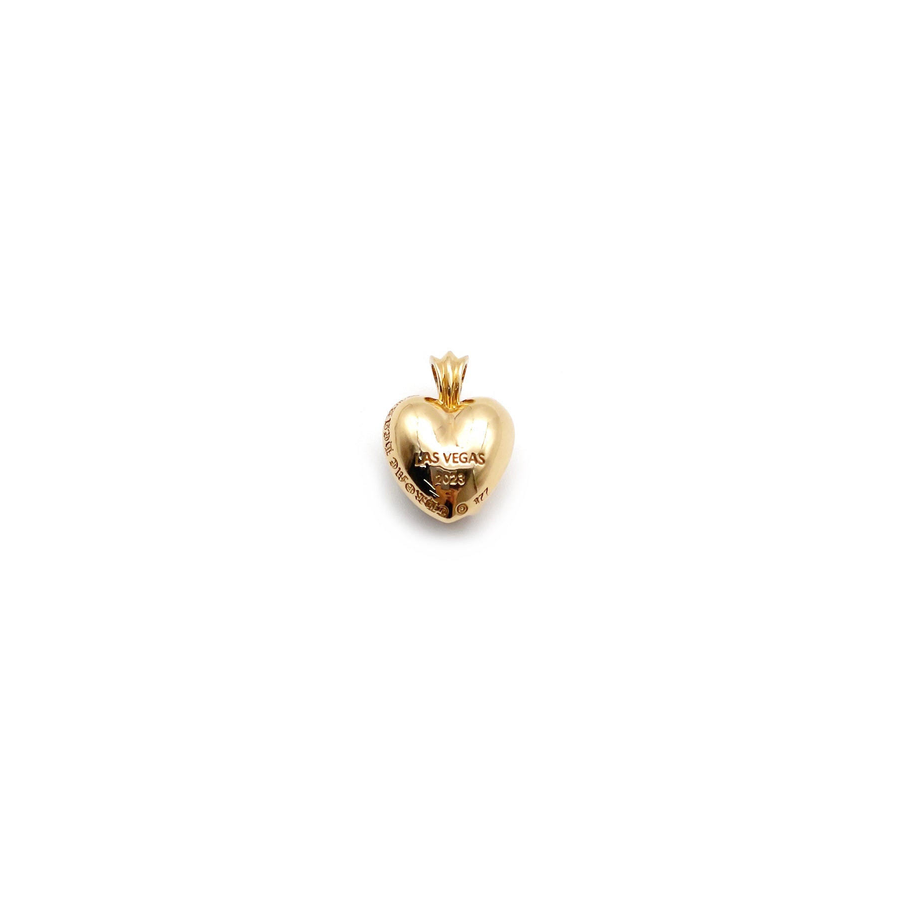 アクセサリー chrome hearts heart pierce 22k Chrome Hearts 22K Gold Vine Heart Charm Pendant - SRM – SHENGLI