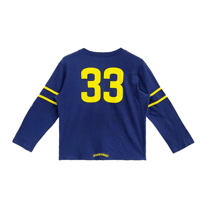 Chrome Hearts 33 Horseshoe Logo Blue Long Sleeve Tee - SHENGLI ROAD MARKET