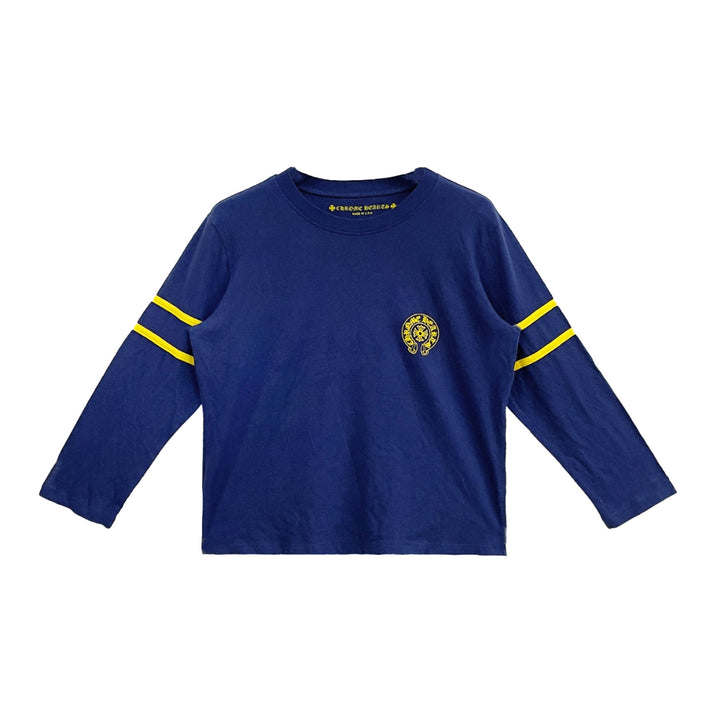 Chrome Hearts 33 Horseshoe Logo Blue Long Sleeve Tee - SHENGLI ROAD MARKET