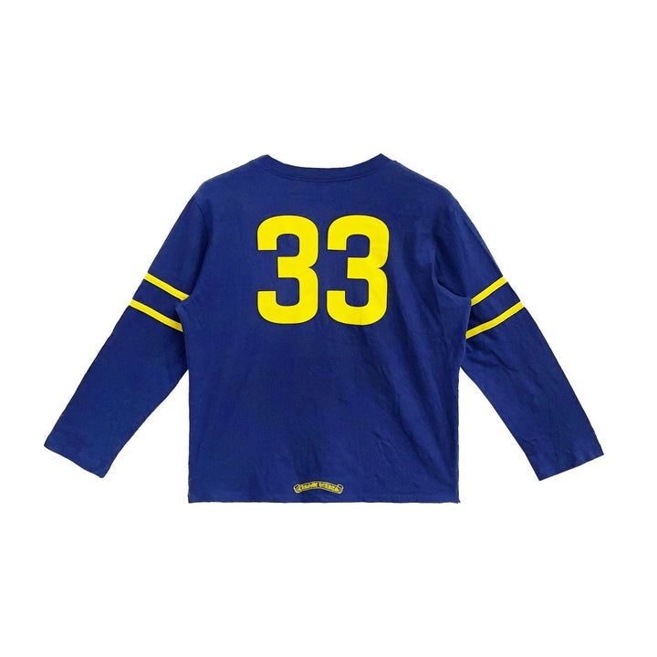 Chrome Hearts 33 Horseshoe Logo Blue Long Sleeve Tee - SHENGLI ROAD MARKET