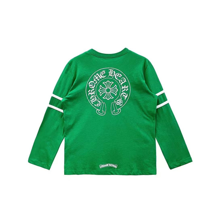 Chrome Hearts 33 Horseshoe Logo Long Sleeve Tee - SHENGLI ROAD MARKET