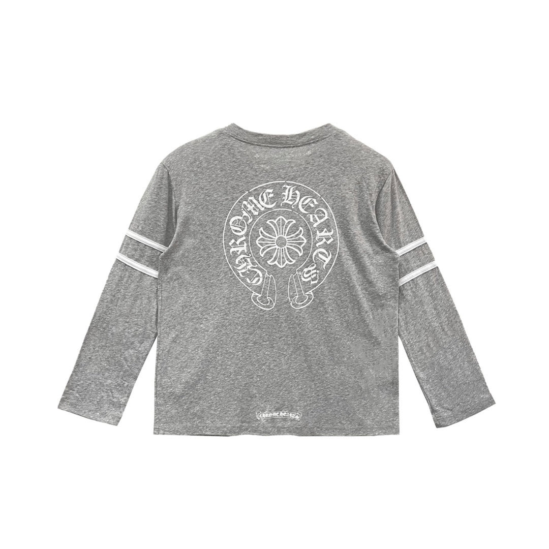 Chrome Hearts 33 Horseshoe Logo Long Sleeves Tee - SHENGLI ROAD MARKET