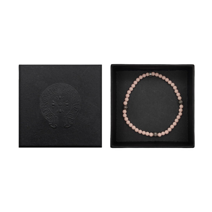 Chrome Hearts 4mm Pink Silver Ball Beaded Bracelet - SHENGLI ROAD MARKET