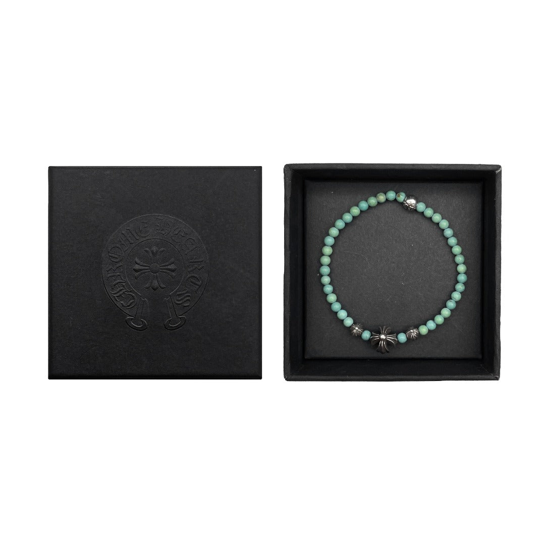 Chrome Hearts 4mm 4 Silver Beaded Bracelet - SRM – SHENGLI ROAD MARKET