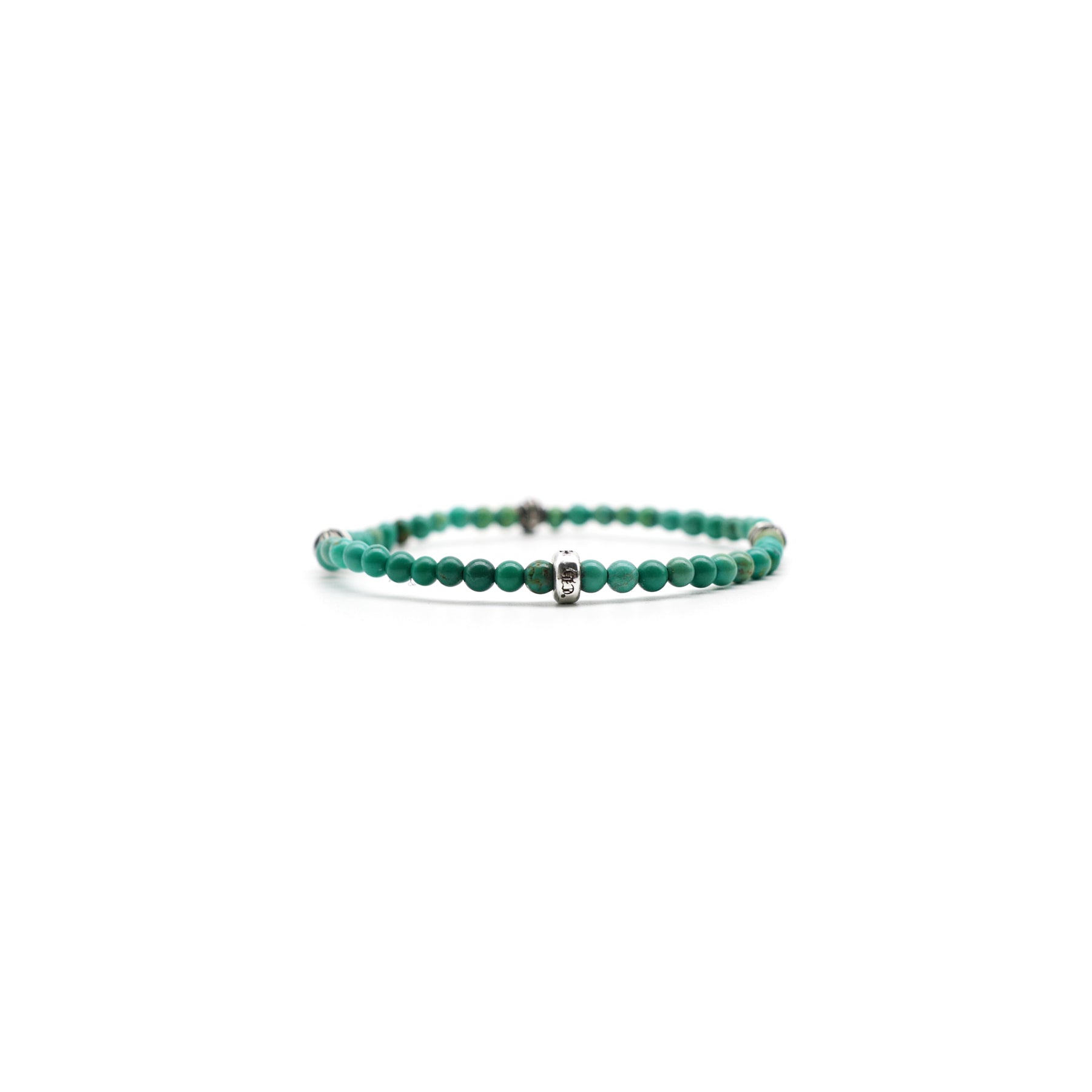 m*i様 クロムハーツ 4mmターコイズブレスレット 美品 CHROME HEARTS クロムハーツ 4mm ターコイズ ビーズブレスレット