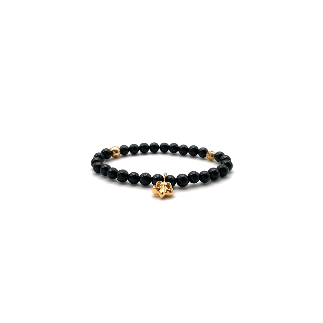 Chrome Hearts 6mm 22K Gold BS Fleur Beaded Bracelet - SHENGLI ROAD MARKET
