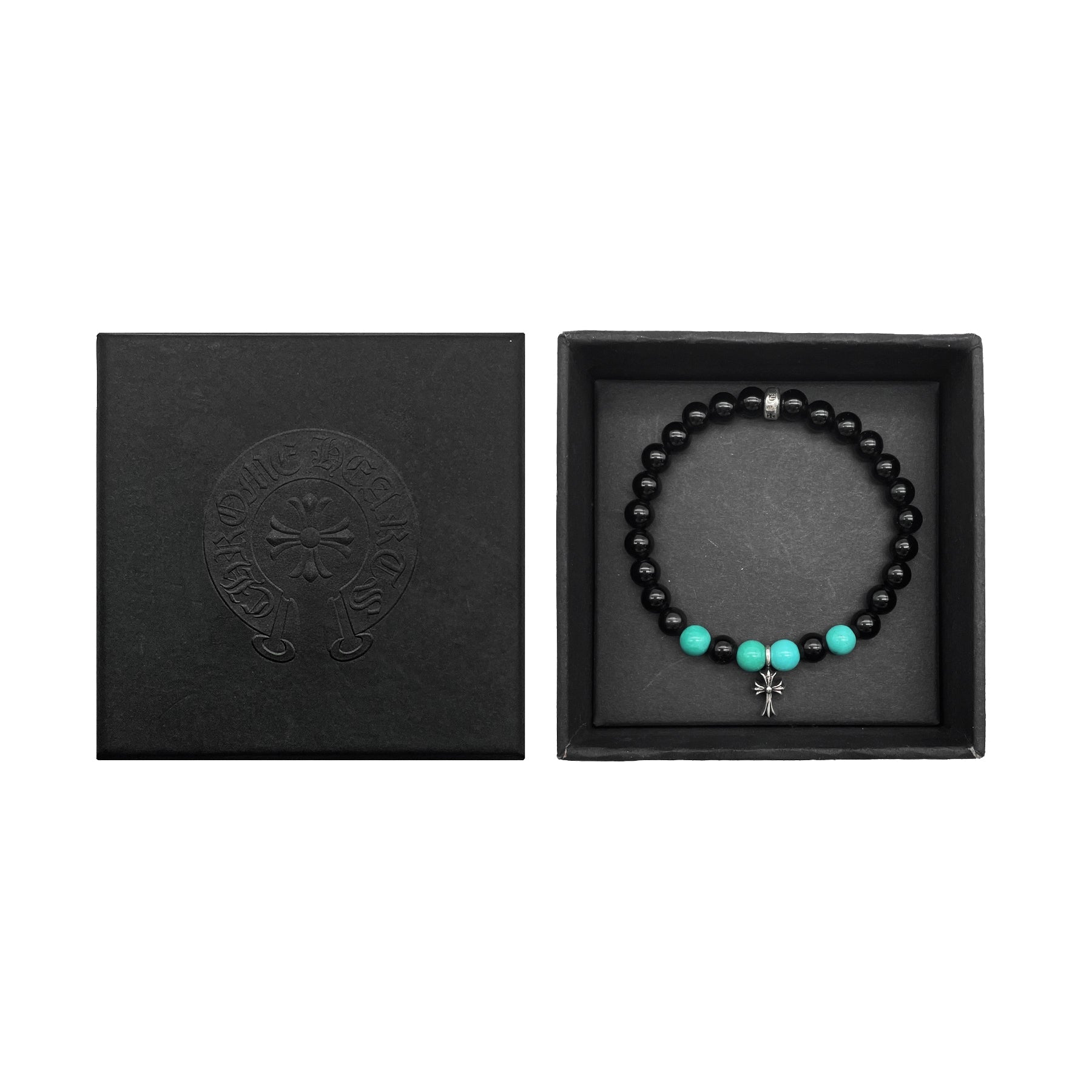 Chrome Hearts 6mm Silver Cross Beaded Bracelet - SHENGLI ROAD MARKET