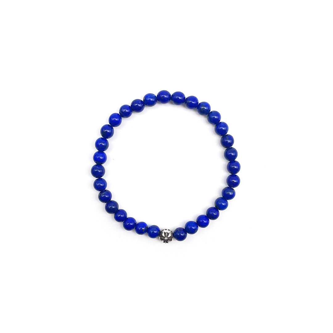 Chrome Hearts 6mm Blue Bead Bracelet - SHENGLI ROAD MARKET