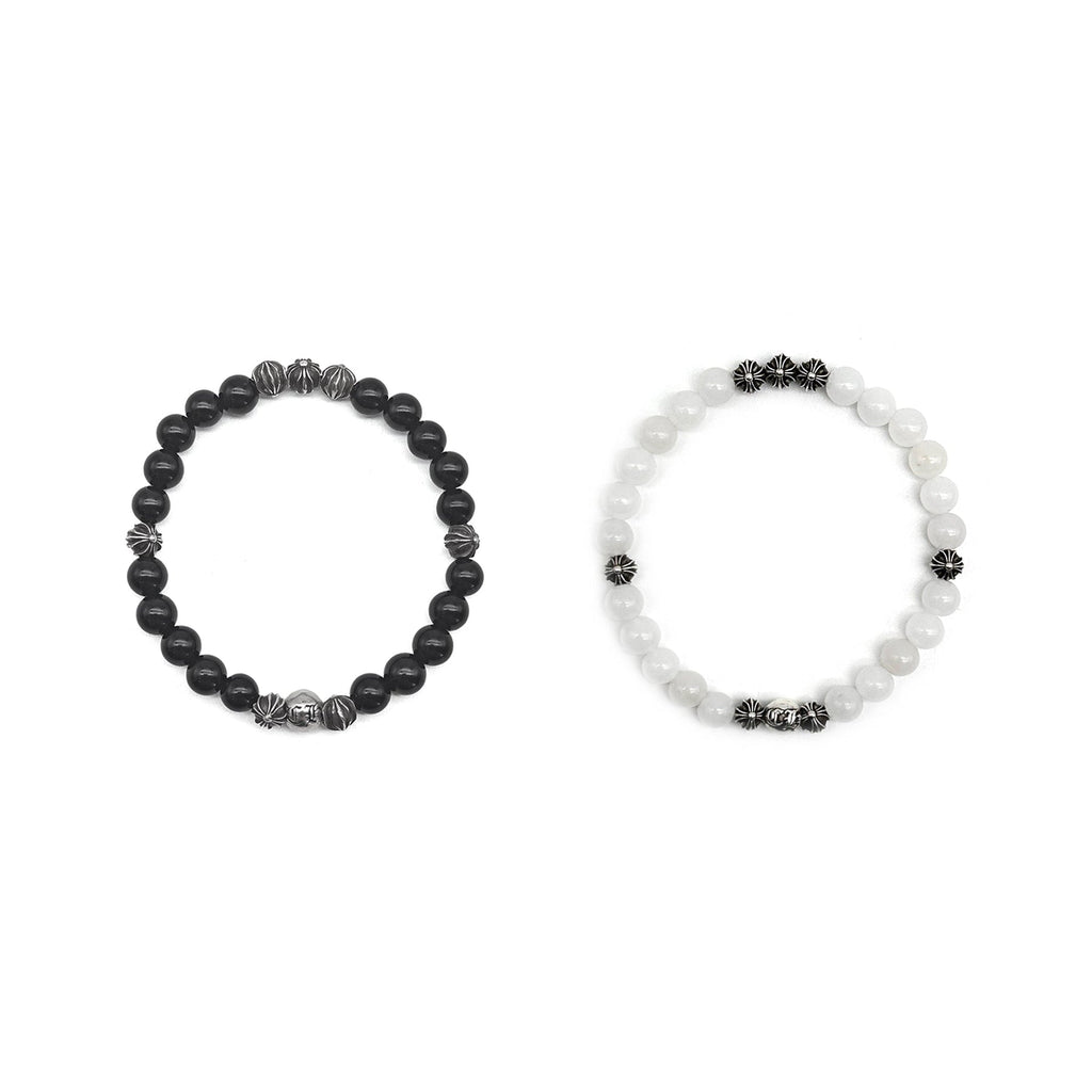 Chrome Hearts Silver Beads Cross Bracelet – SHENGLI ROAD MARKET