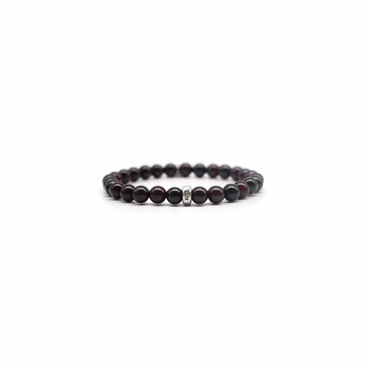 Chrome Hearts 6mm Garnet 2 Silver Dagger Beaded Bracelet - SHENGLI ROAD MARKET