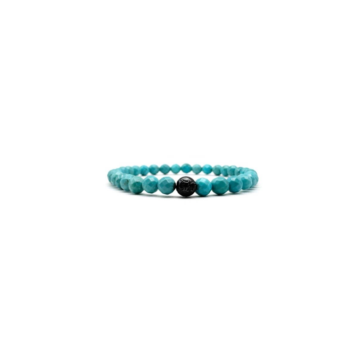 Chrome Hearts 6mm Green Beades Black Sliver Bracelet - SHENGLI ROAD MARKET