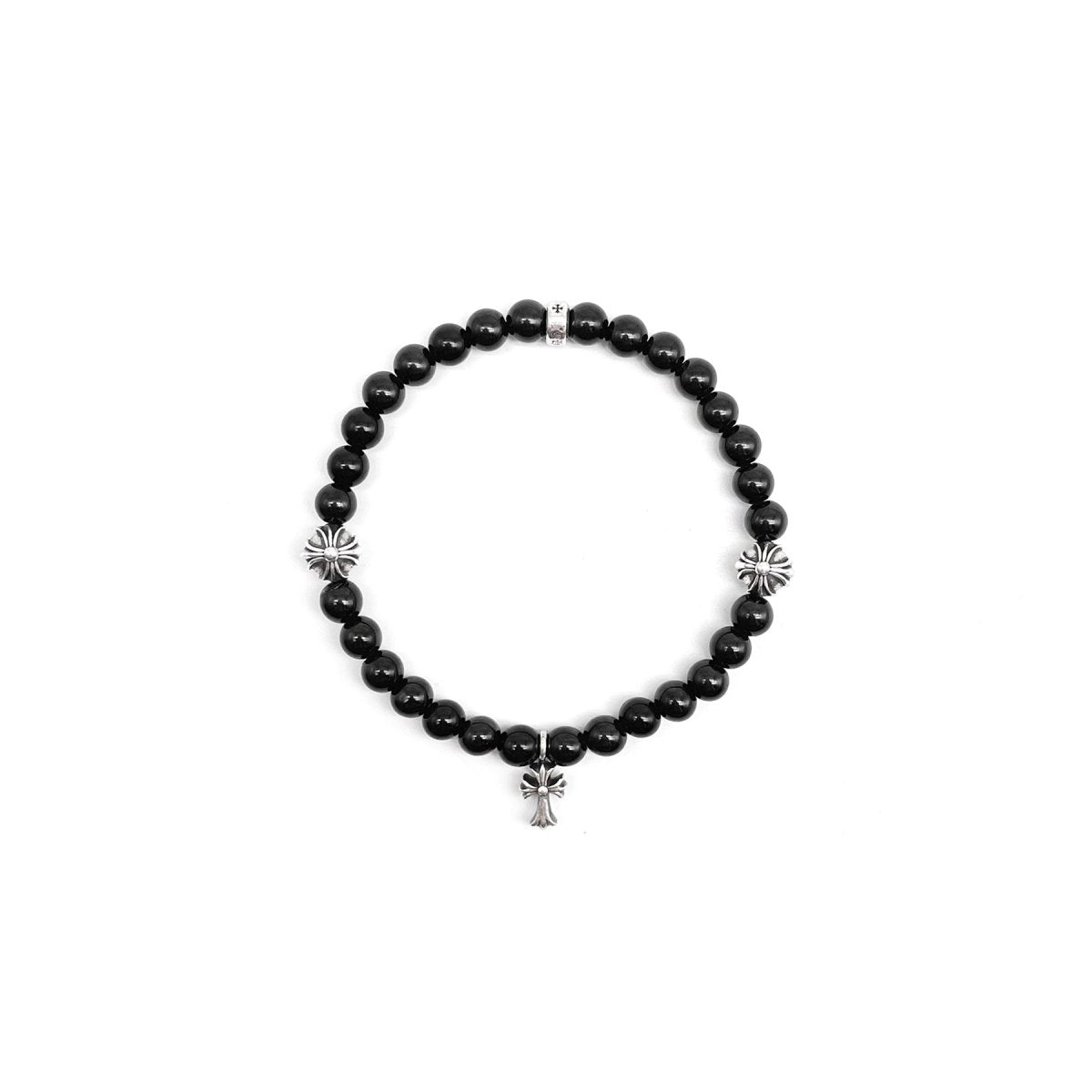 chrome hearts fancy link 13!link silver men's bracelet | eBay