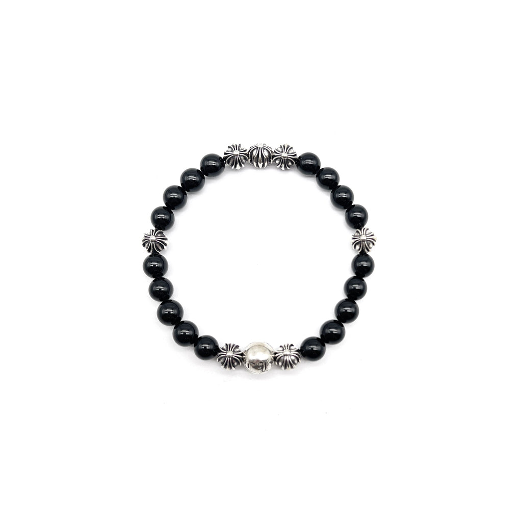 日本売れ済 CHROME HEARTS クロムハーツ 8mm BEAD P/D 8mmビーズブレス 