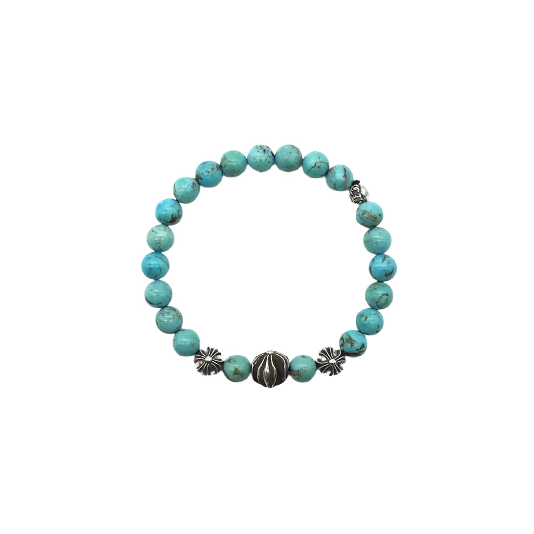 Chrome Hearts 8mm Green Beaded Bracelet - SHENGLI ROAD MARKET