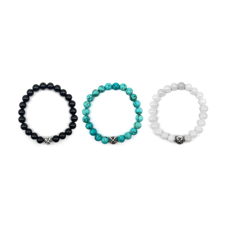 Chrome Hearts 8mm Single Silver Cross Bracelet - SHENGLI ROAD MARKET