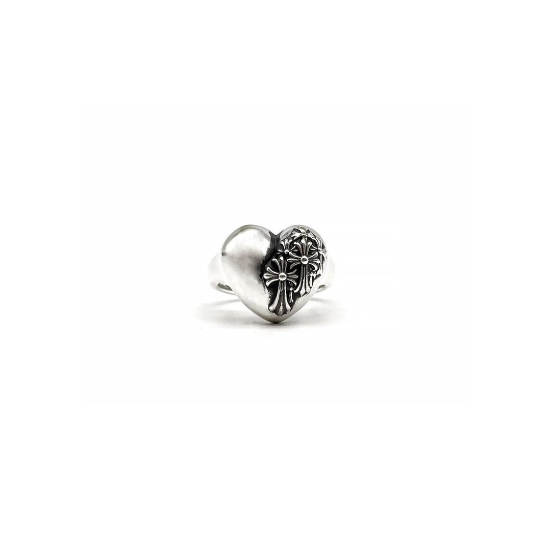 Chrome Hearts 925 Silver Cemetery Heart Ring - SHENGLI ROAD MARKET