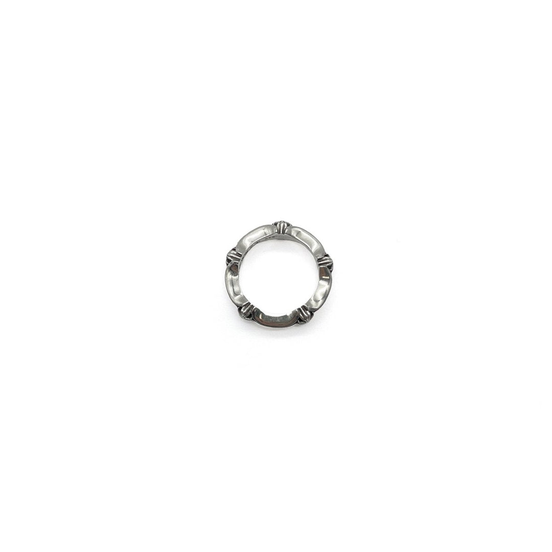 Chrome Hearts 925 Silver Cross Bone Tail Ring - SHENGLI ROAD MARKET