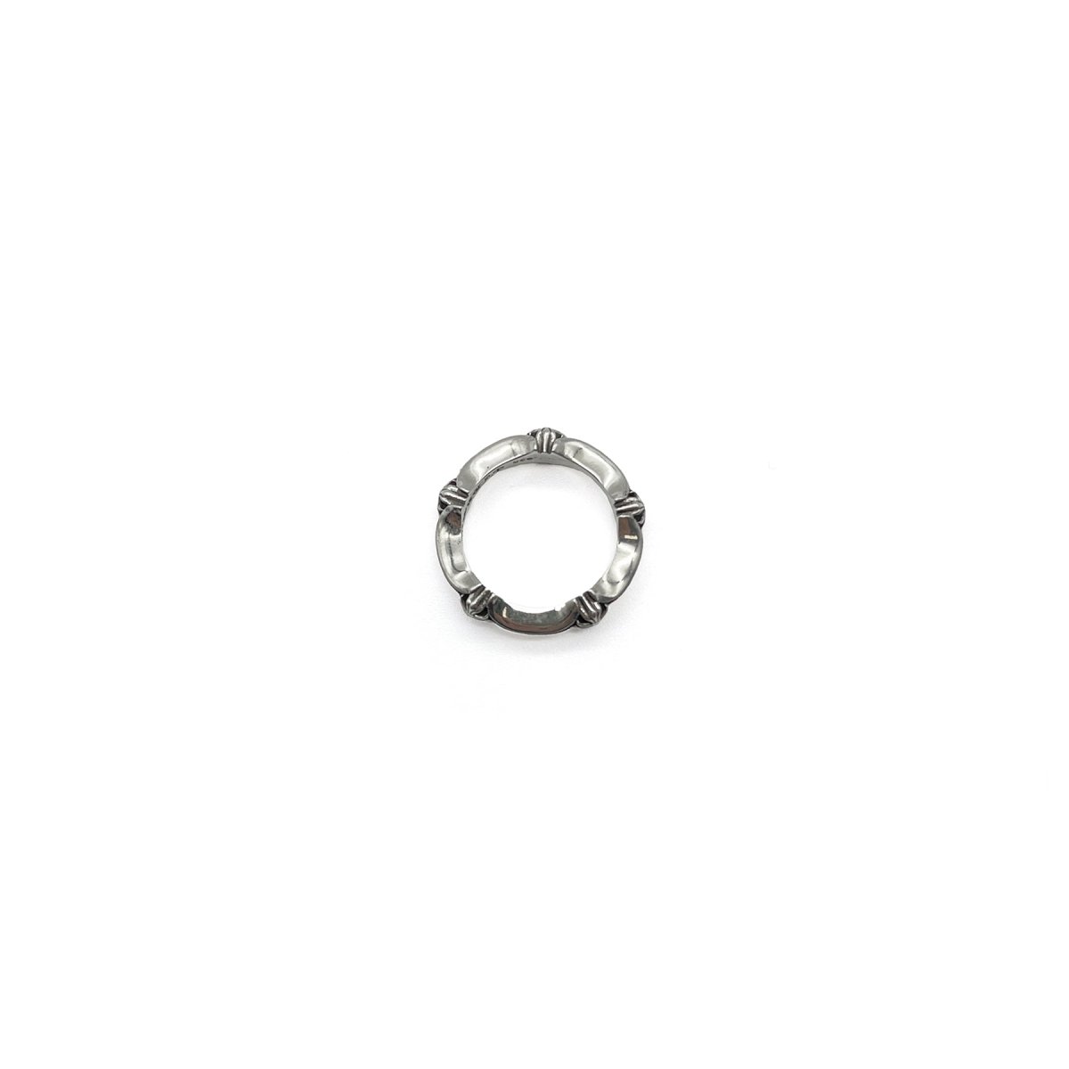 Chrome Hearts 925 Silver Cross Bone Tail Ring - SHENGLI ROAD MARKET