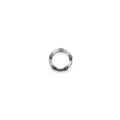 Chrome Hearts 925 Silver Cross Bone Tail Ring - SHENGLI ROAD MARKET