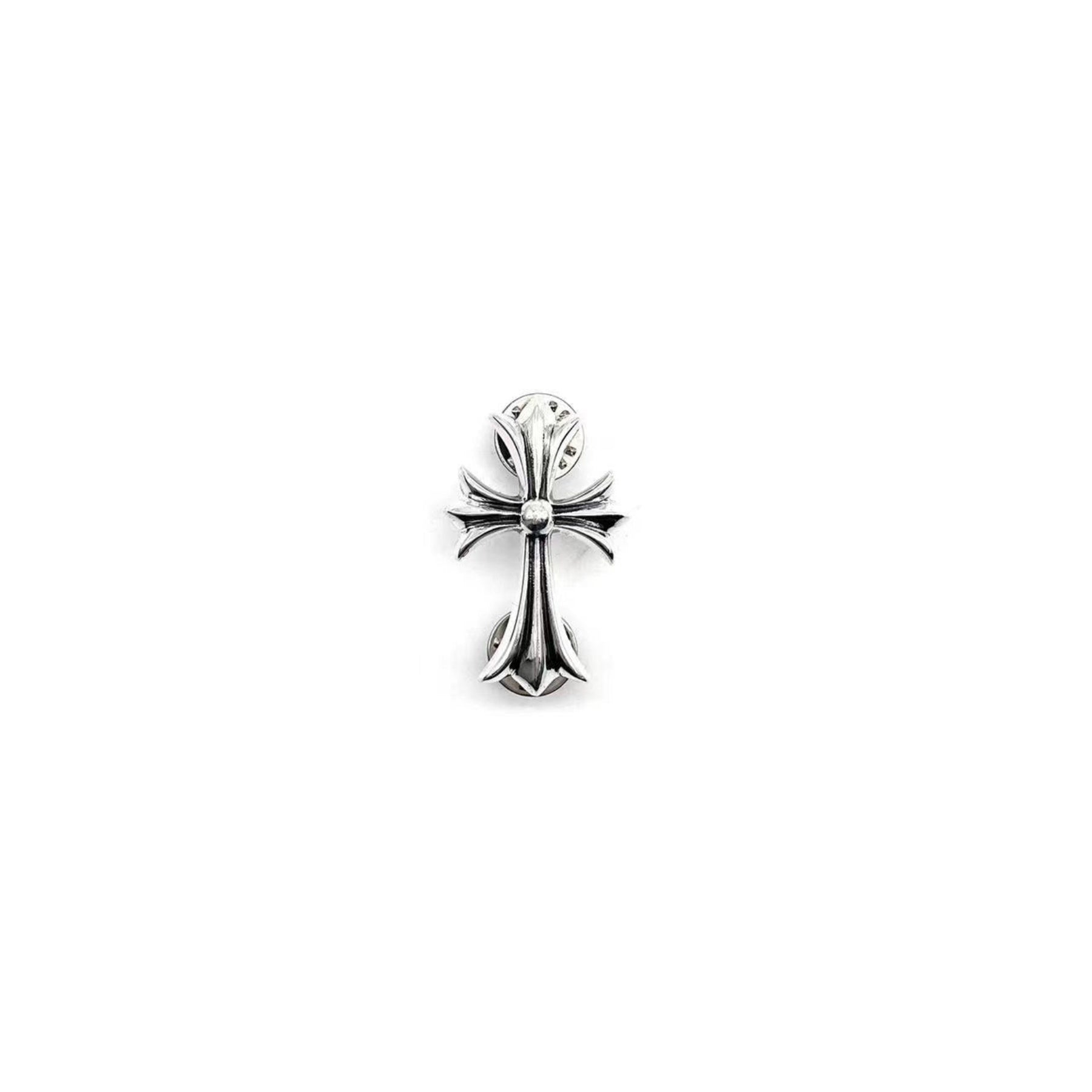 Chrome Hearts 925 Silver Cross Breastpin-SHENGLI ROAD MARKET