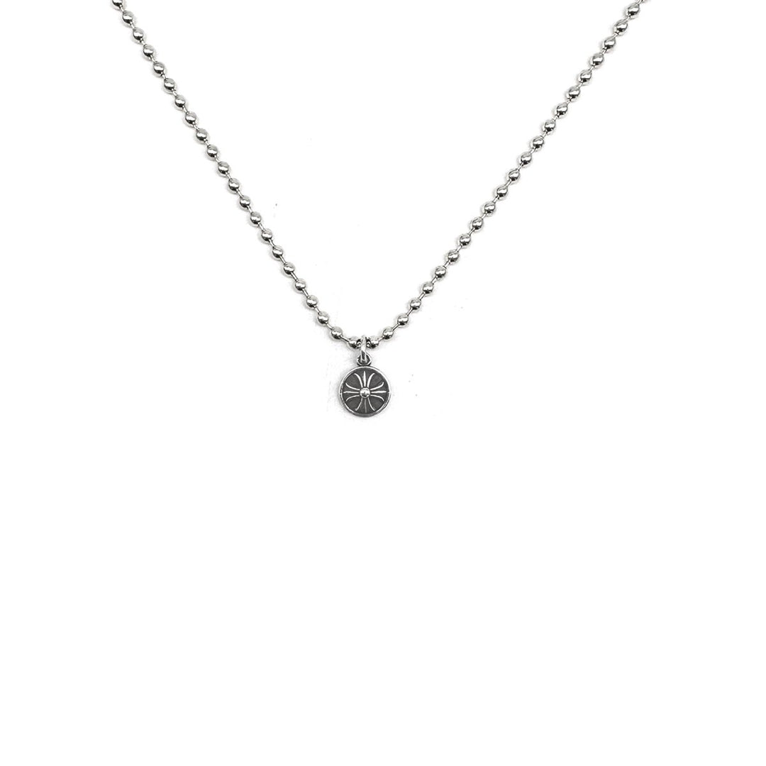 Chrome Hearts 925 Silver Cross Coin Necklace - SHENGLI ROAD MARKET